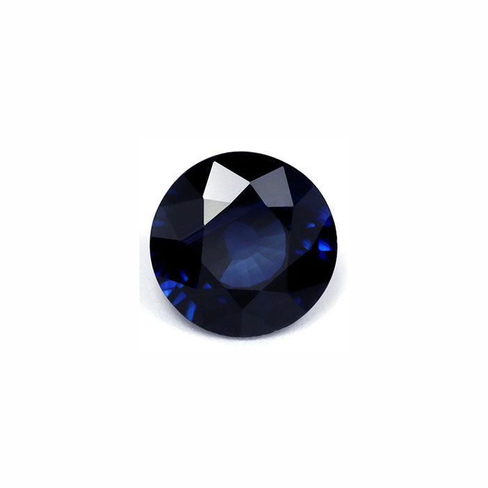 BLUE SAPPHIRE Round GIA Certified Untreated 2.10 cts.