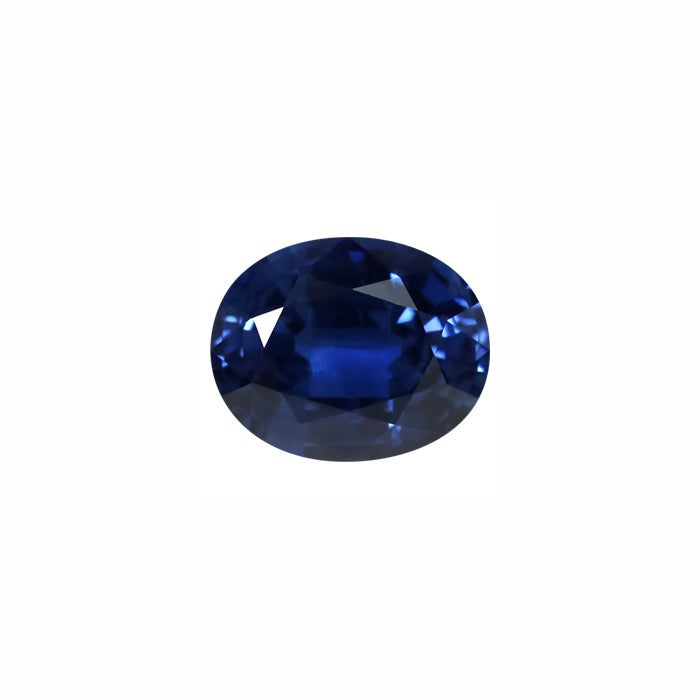 BLUE  SAPPHIRE Oval GIA Certified Untreated 2.82 cts.