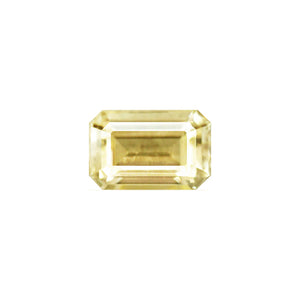 Yellow Sapphire Emerald Cut Untreated 1.51 cts.