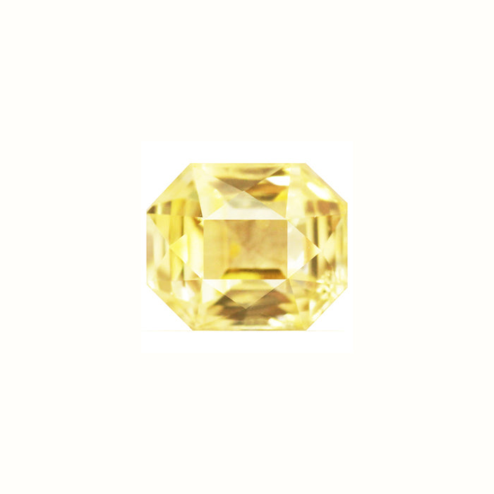 Yellow Sapphire Emerald Cut Untreated 1.20 cts.