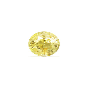 Yellow Sapphire Oval GIA Certified Untreated 11.36 cts.