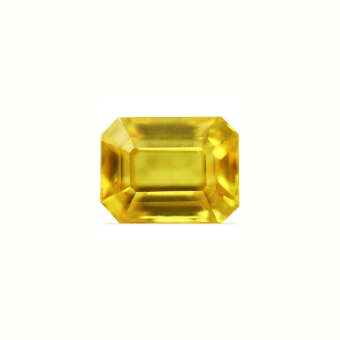 Yellow Sapphire Emerald Cut 2.22 cts.