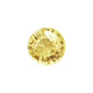 Yellow Sapphire Round GIA Certified Untreated 4.02 cts.