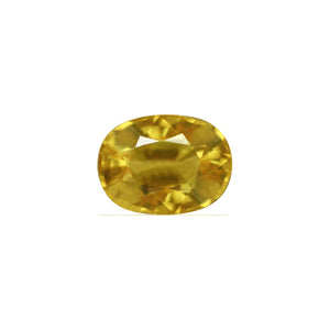 Yellow Sapphire Oval GIA Certified 5.22 cts.
