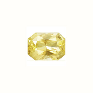 Yellow Sapphire   Emerald Cut Untreated 1.03 cts.