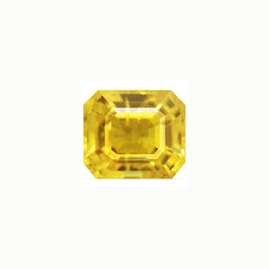 Yellow Sapphire  Emerald Cut  1.79  cts.