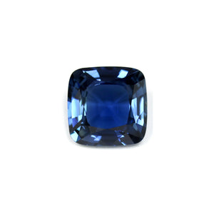 BLUE SAPPHIRE GIA Certified Untreated 4.16 cts. Cushion