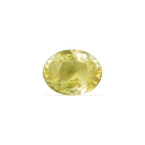 Yellow Sapphire Oval  GIA Certified Untreated 8.87 cts.