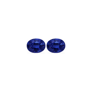 BLUE SAPPHIRE GIA Certified Untreated 4.49 cttw. Oval Matched Pair