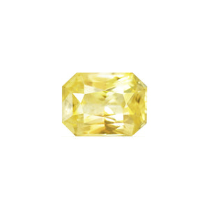 Yellow Sapphire  Emerald Cut Untreated 1.44 cts.
