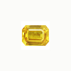 Yellow Sapphire  Emerald Cut 1.78 cts.