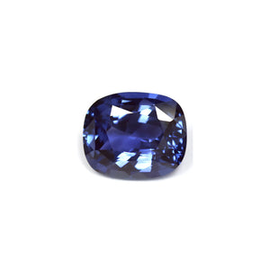 BLUE SAPPHIRE GIA Certified 3.47 cts. Cushion