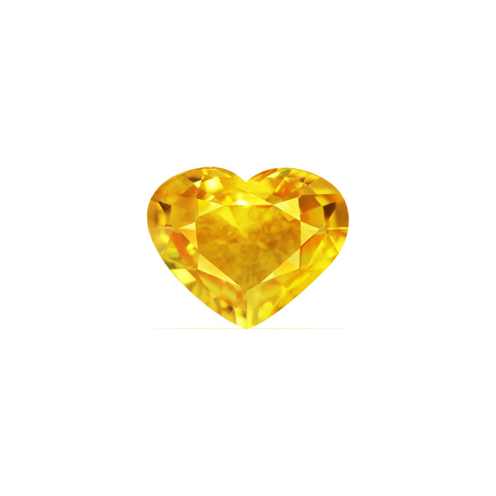 Yellow Sapphire Heart 2.71 cts.