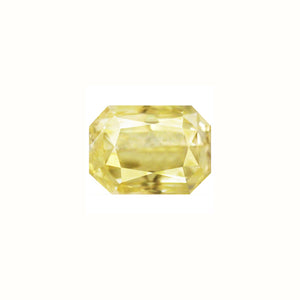 Yellow Sapphire  Emerald Cut Untreated 1.34 cts.
