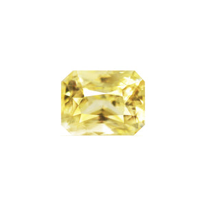 Yellow Sapphire  Emerald Cut Untreated 1.42 cts.