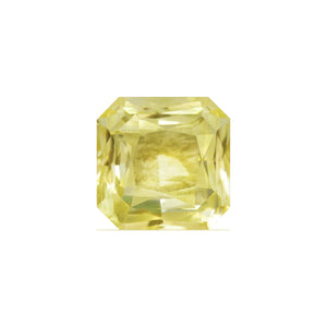 Emerald Cut Yellow Sapphire   GIA Certified Untreated 4.83 cts.