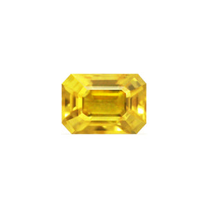 Yellow  Sapphire Emerald Cut 1.56 cts.
