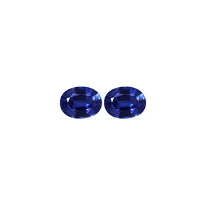BLUE SAPPHIRE GIA Certified Untreated 4.59 cttw. Oval Matched Pair