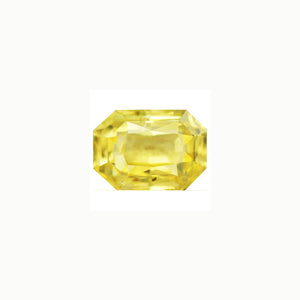 Yellow Sapphire  Emerald Cut Untreated 1.27 cts.