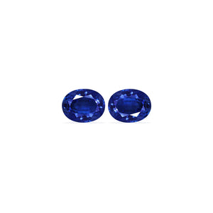 BLUE SAPPHIRE GIA Certified Untreated 4.67 cttw.  Oval Matched Pair