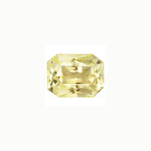 Yellow Sapphire  Emerald Cut Untreated 1.18 cts.