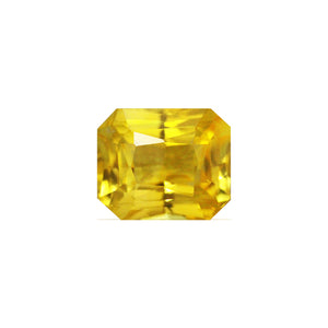 Yellow Sapphire  Emerald Cut 1.53 cts.