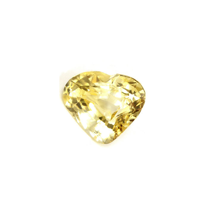 Yellow Sapphire Heart Untreated 1.58cts.