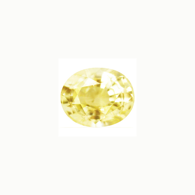 Yellow Sapphire Oval  Untreated 1.33 cts.