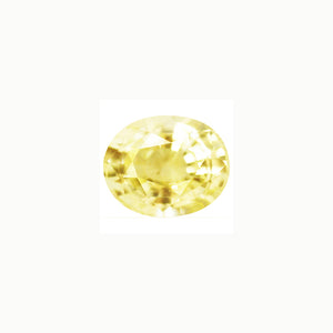 Yellow Sapphire Oval  Untreated 1.33 cts.