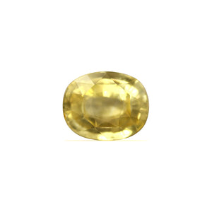 Yellow Sapphire Oval  GIA Certified Untreated 3.57 cts.