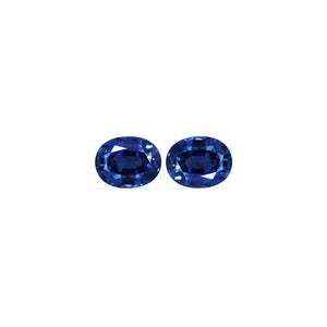 BLUE SAPPHIRE GIA Certified Untreated 4.96 cttw. Oval Matched Pair