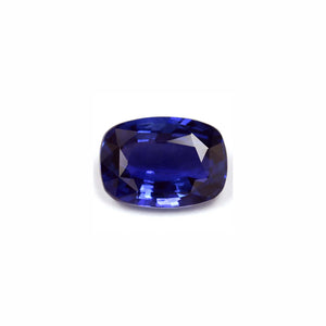 BLUE SAPPHIRE Cushion GIA Certified 3.32 cts.