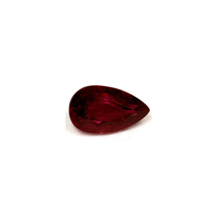 Ruby Pear GIA Certified Untreated 2.60  cts.