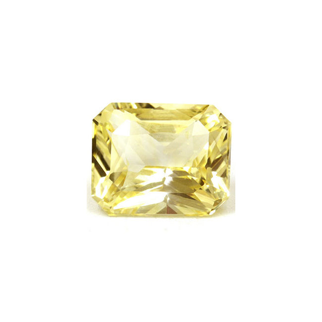 Emerald Cut Yellow Sapphire GIA Certified Untreated 2.01  cts.