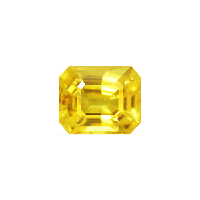 Yellow Sapphire Emerald Cut 1.87 cts.