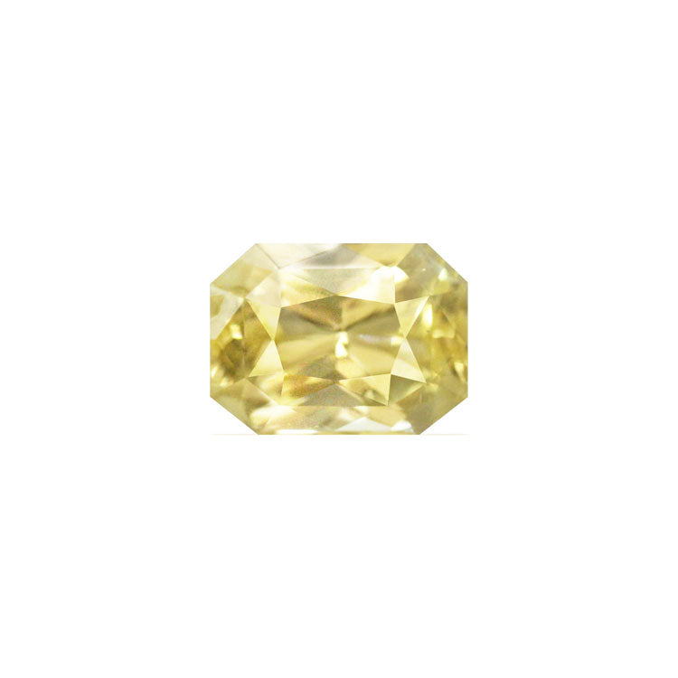 Yellow Sapphire  Emerald Cut  Untreated 1.59 cts.