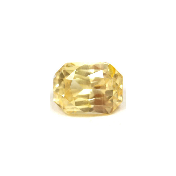 Emerald Cut Yellow Sapphire GIA Certified Untreated 2.68cts.