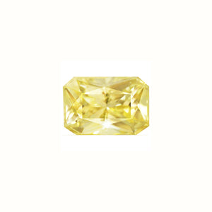 Yellow Sapphire Emerald Cut Untreated 1.37 cts.
