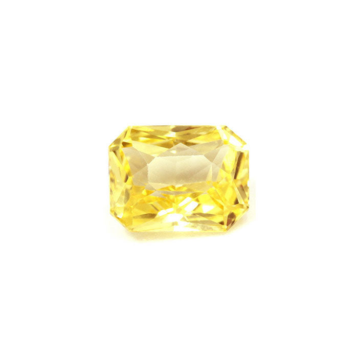 Yellow Sapphire Emerald Cut Untreated 1.64cts.