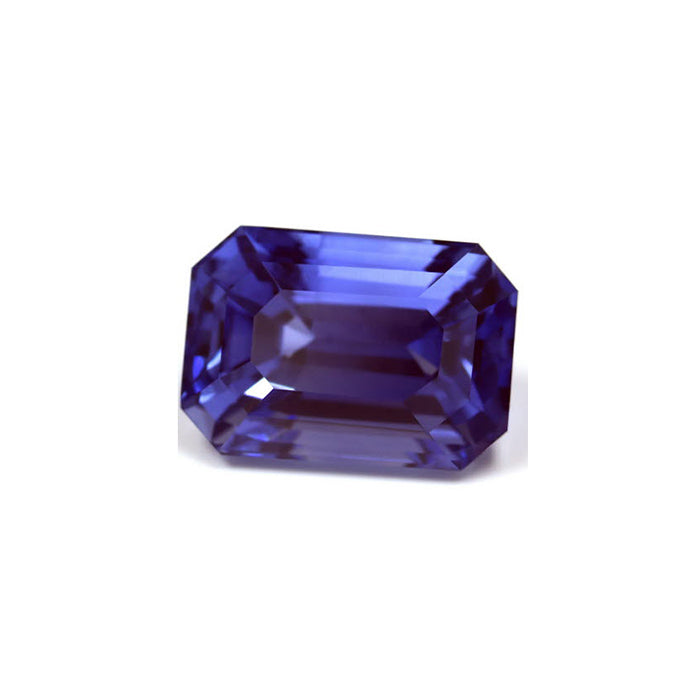 BLUE SAPPHIRE Emerald Cut 14.00 cts. GIA  Certified