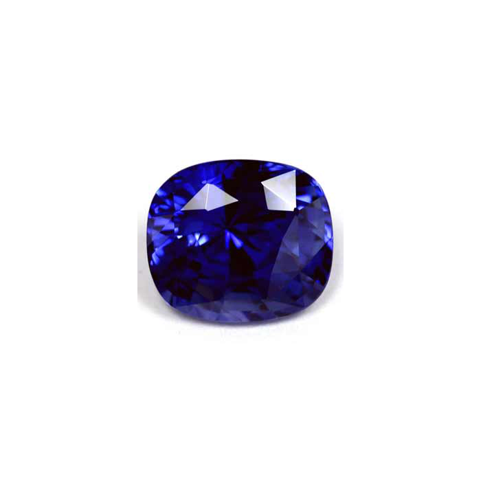 BLUE SAPPHIRE GIA Certified  4.06 cts.  Cushion