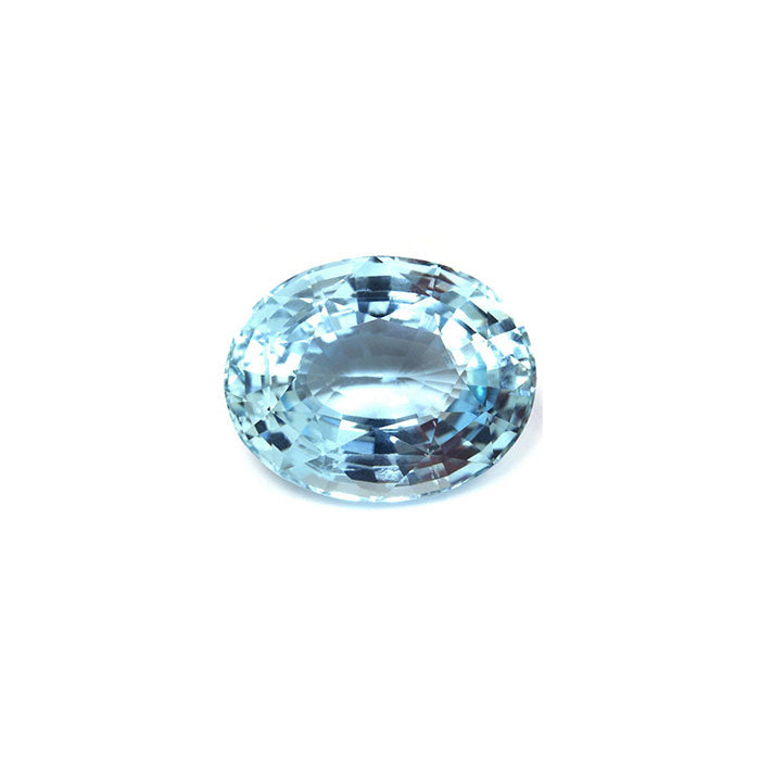 AQUAMARINE  Oval GIA Certified 31.87 cts.