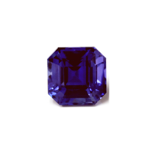 BLUE SAPPHIRE GIA Certified 5.92 cts. Emerald Cut