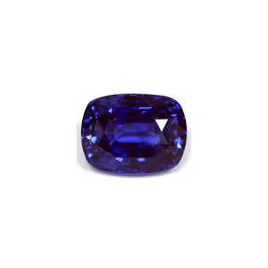 BLUE SAPPHIRE GIA Certified 5.01 cts. Cushion