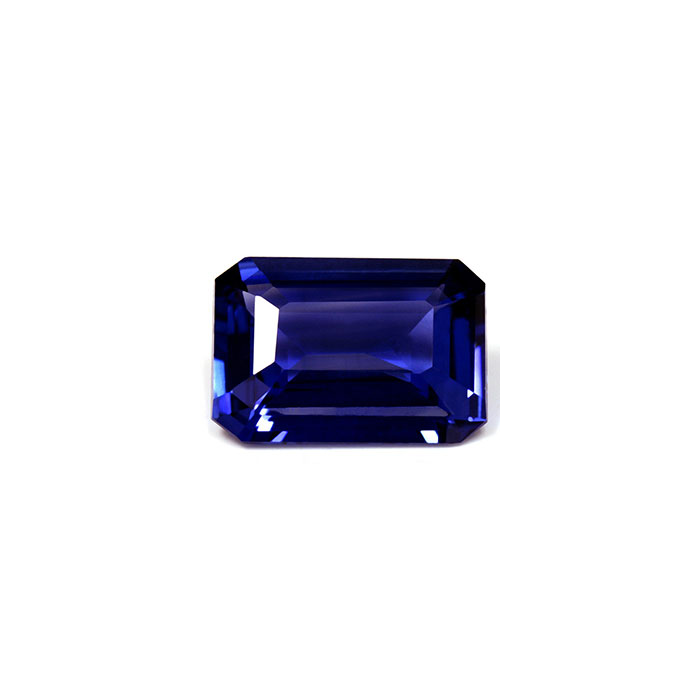 BLUE SAPPHIRE Emerald Cut GIA Certified 7.47 cts.