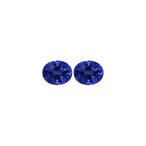 BLUE SAPPHIRE  GIA Certified 8.31 cttw.  Oval Matched Pair