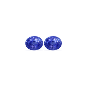 BLUE SAPPHIRE GIA Certified 9.40 cttw. Oval Matched Pair