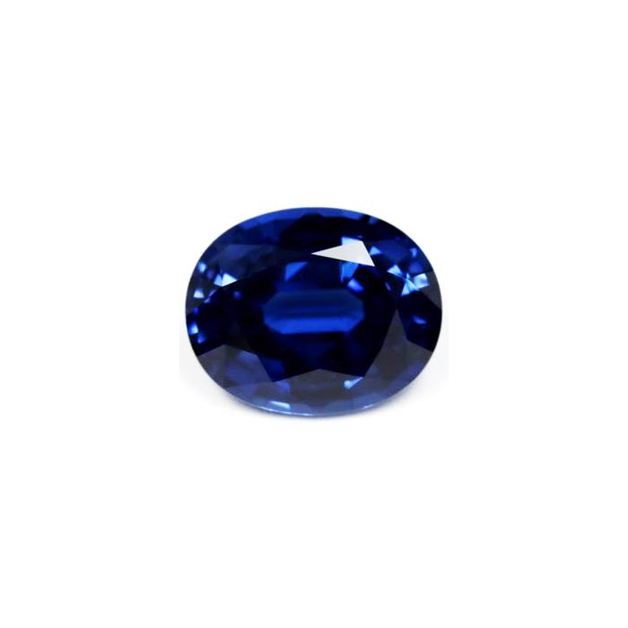 BLUE SAPPHIRE GIA Certified Untreated 4.09 cts.  Oval