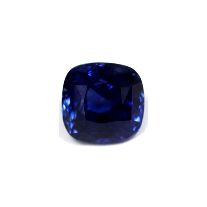 BLUE SAPPHIRE GIA Certified Untreated  4.48 cts. Cushion