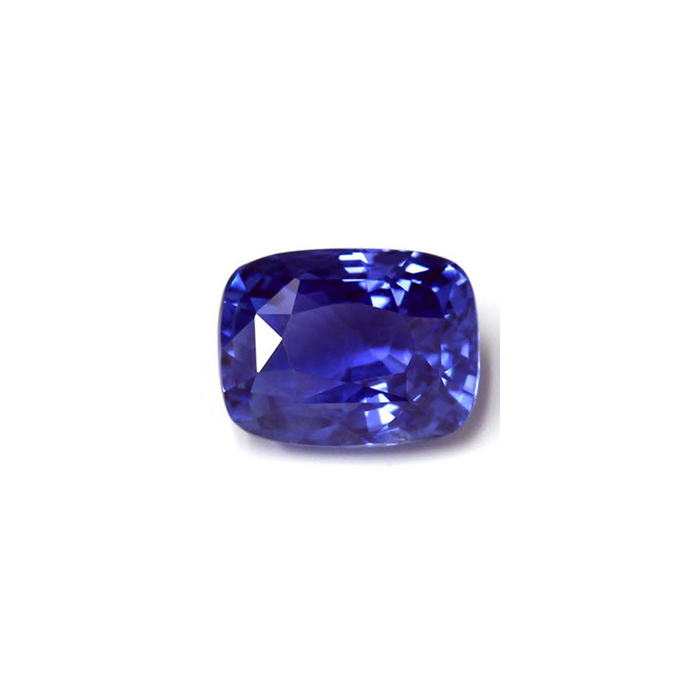 BLUE SAPPHIRE GIA Certified Untreated 5.26 cts. Cushion